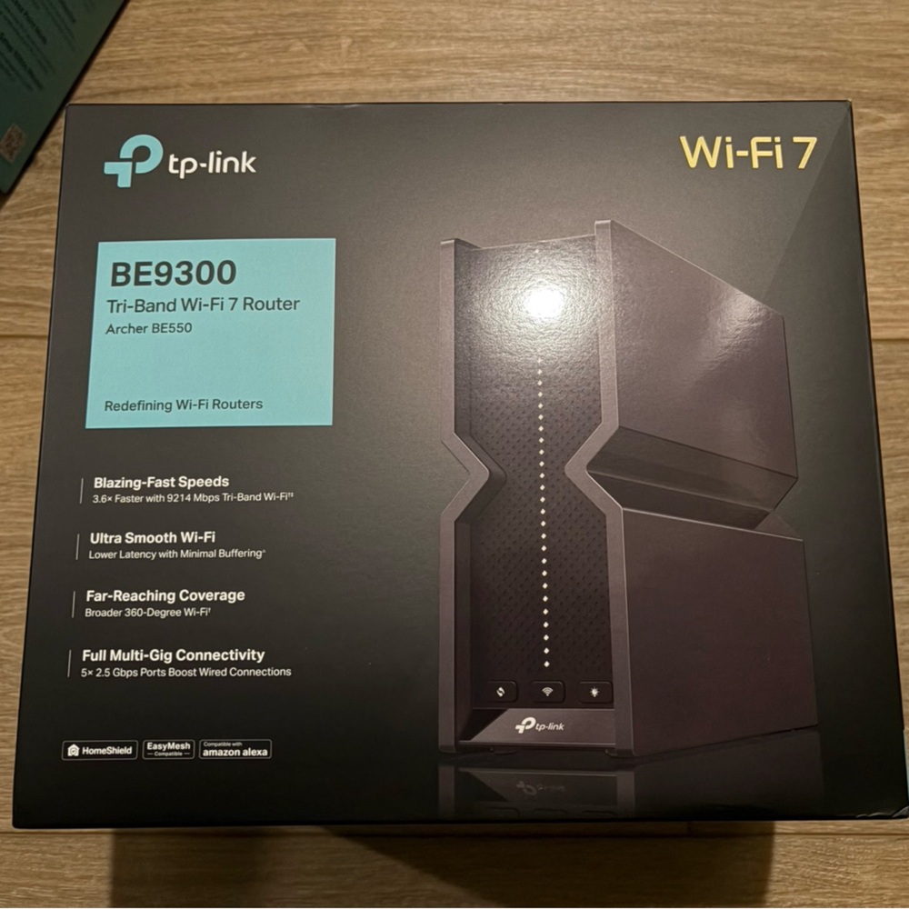 TP-Link BE9300 Wi-Fi 7 Router - Black